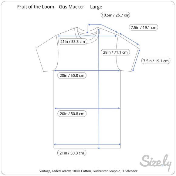 Vintage Gus Macker Shirt Mens Large Gusbuster Basketball Retro Yellow Faded 90s - Picture 2 of 12